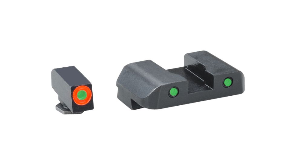 Ameriglo Spartan Tactical Tritium Night Sight Set For Glock 43 Orange/Green