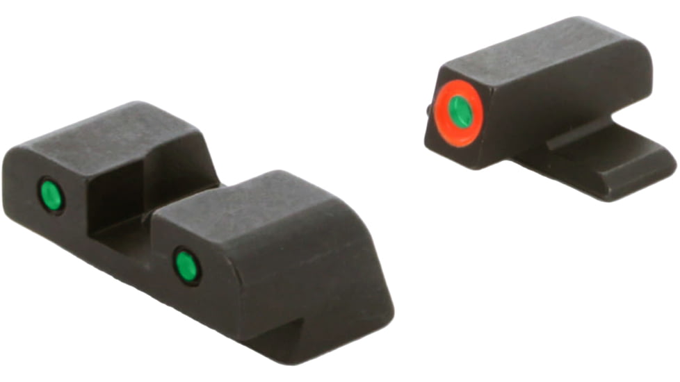 Ameriglo Spartan Tactical Tritium Night Sight Set For Most SIG Using #8 Height Orange/Green