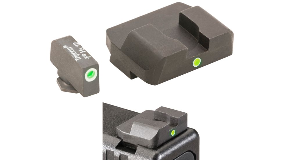 AmeriGlo Tritium Rear Night Sight All Glock Models, i-Dot Rear Sight, .315in. Height, .180in. notch, single yellow tritium Dot Rear, Taller Front req'd GL-103R