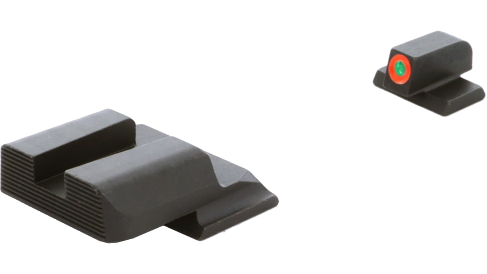 AmeriGlo Tritium Night Sight Set, M&amp;P Shield, ProGlo Front Orange Outline, Black Rear SW-443