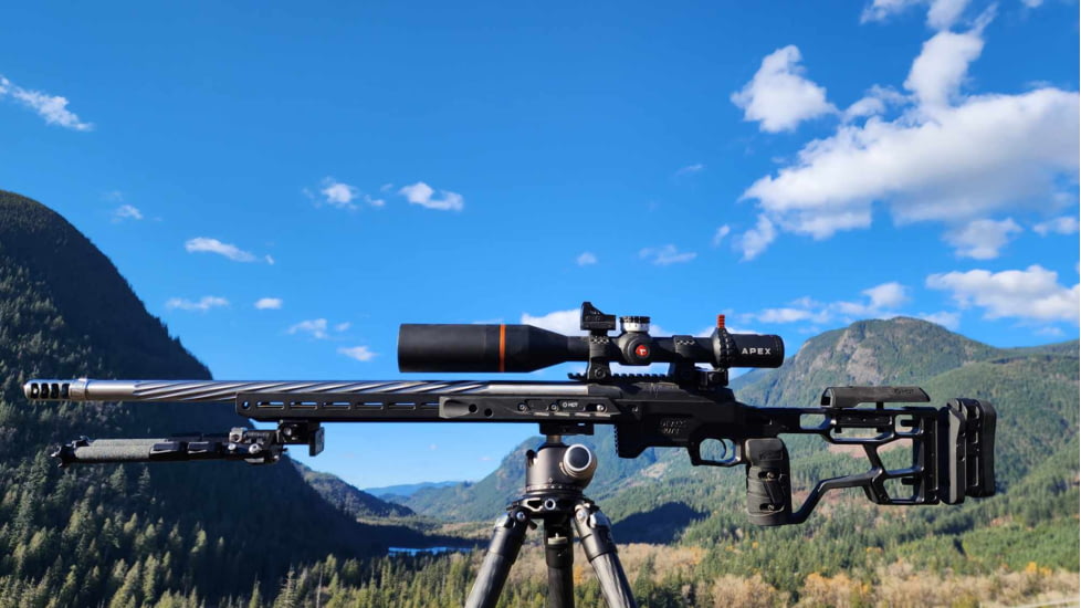 Apex Optics RivalX 4-32x56mm Rifle Scope, 34mm Tube, First Focal Plane FFP, CLR Reticle, Black, 432-5602