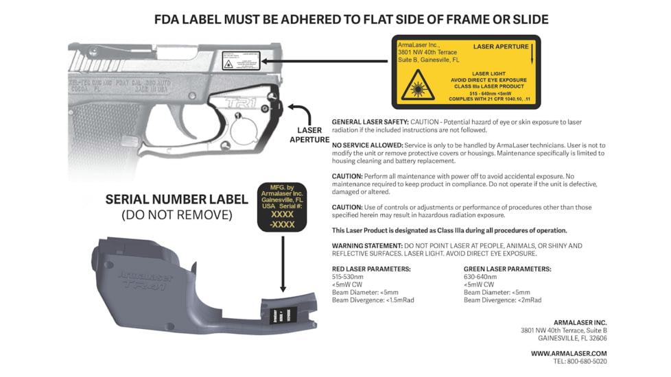 ArmaLaser Laser Sight for Ruger