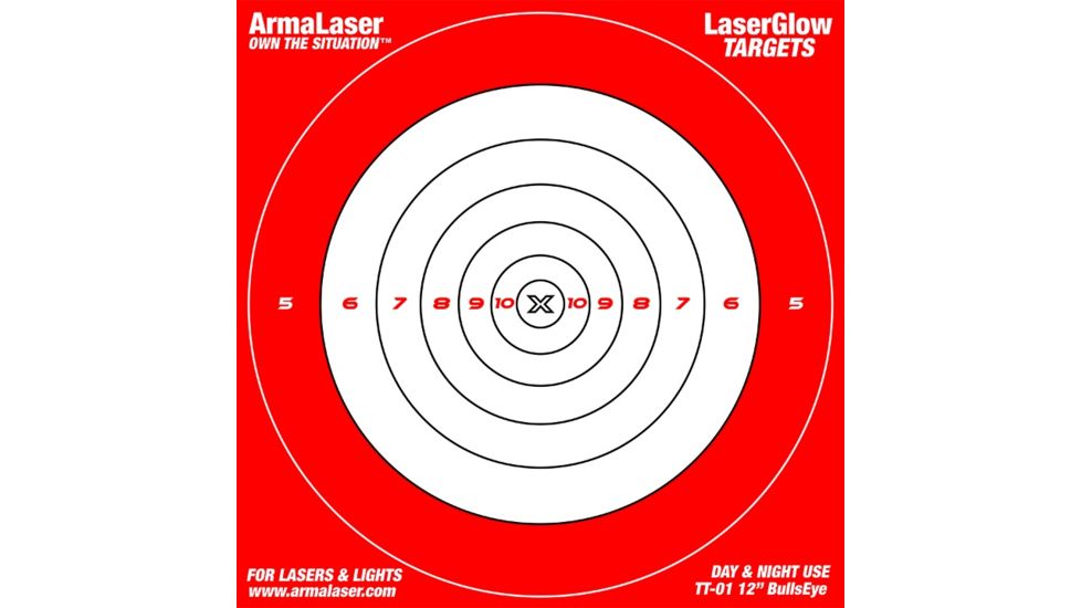 ArmaLaser Bullseye Target, 12in, TT-01