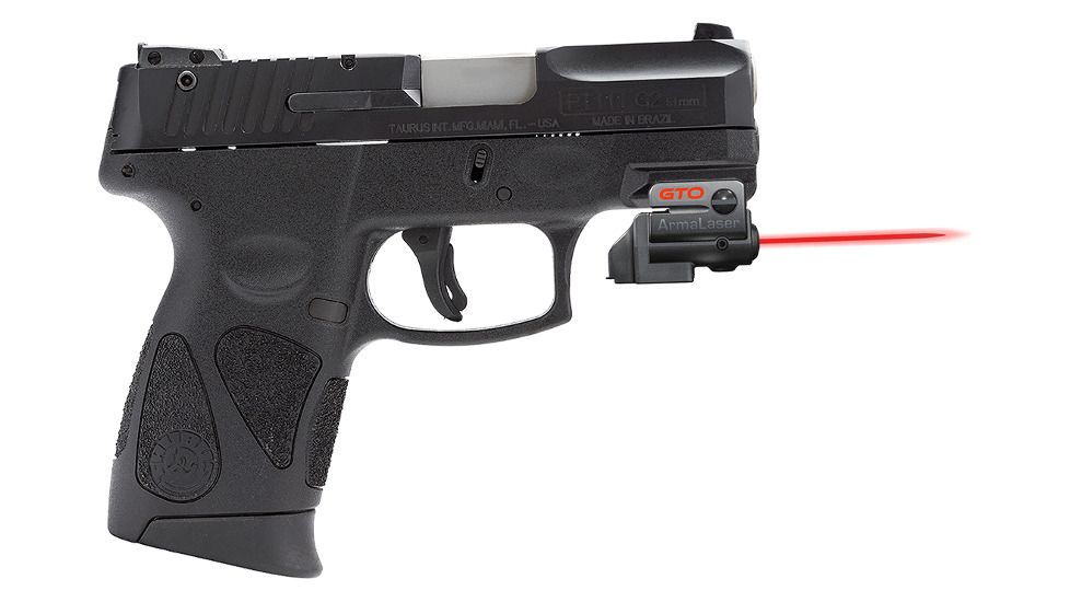 ArmaLaser GTO/FLX Finger Touch Red Laser Sight for Taurus PT111/PT140 G2, Black, GTO/FLX23