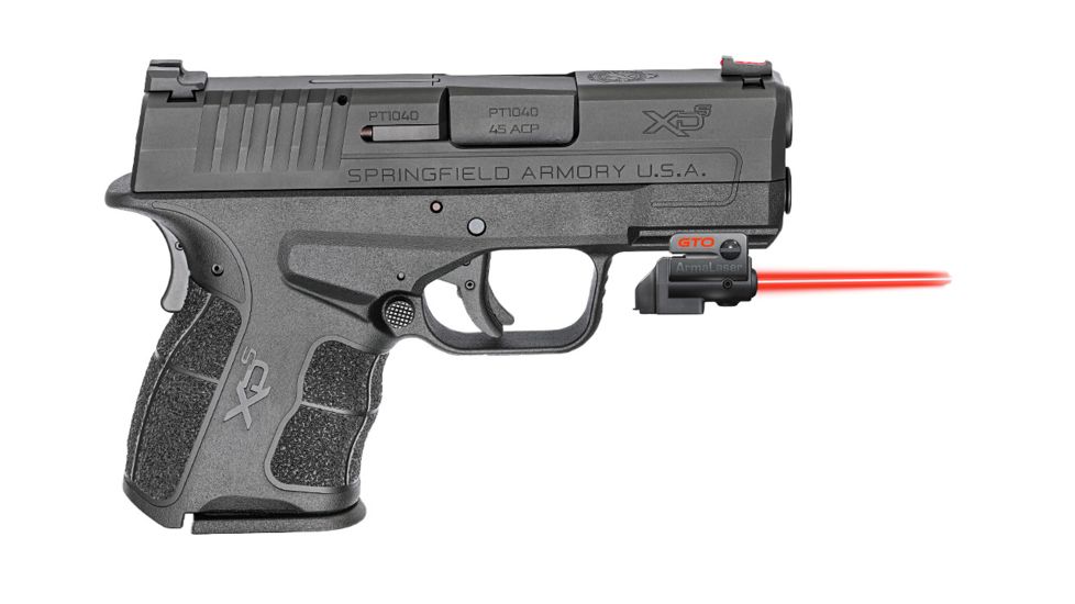 ArmaLaser Laser Sight for Ruger American Sub Compact, Red Beam, Black, GTO/FLX79