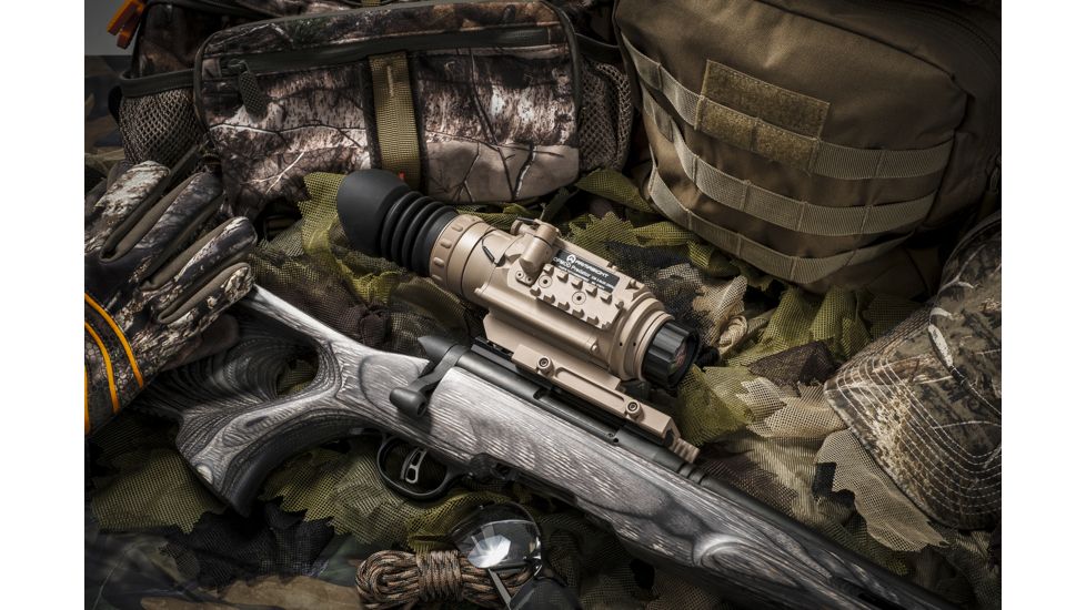 Armasight Zeus 336 5-20x75 Thermal Imaging Weapon Sight, FLIR Tau 2 336x256 17um 60 Hz Core, 75mm Lens, TAN