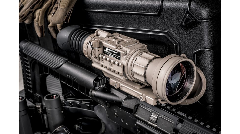 Armasight Zeus 336 5-20x75 Thermal Imaging Weapon Sight, FLIR Tau 2 336x256 17um 60 Hz Core, 75mm Lens, TAN