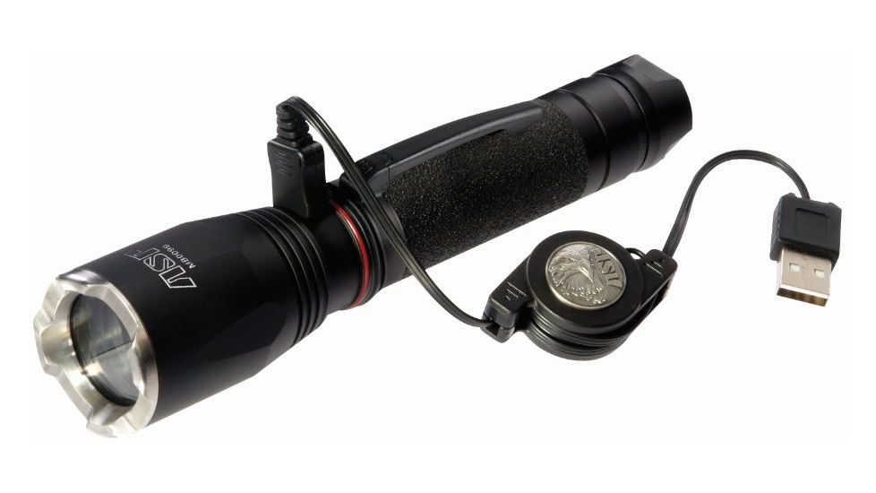 ASP Turbo LED Flashlight w/ European Charger 720 Lumens 35620