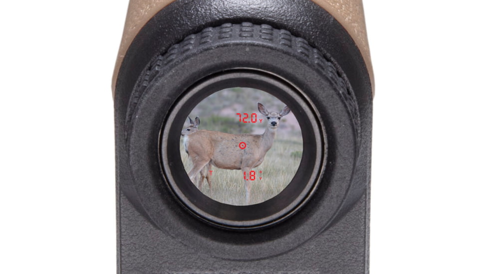 Astra Optix OTX2400B Laser 6x21mm Rangefinder Monocular, Black/Tan, OTX2400B