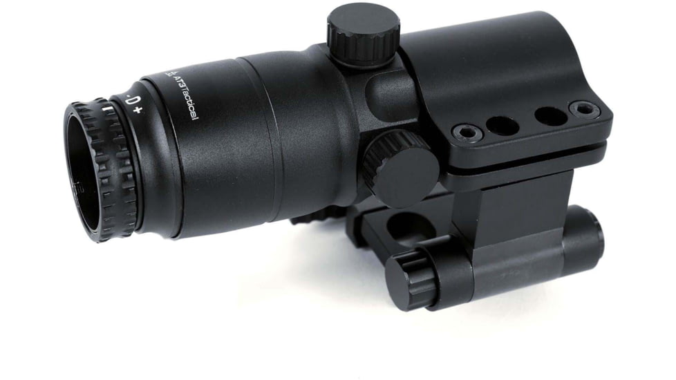 AT3 Tactical 4x Magnified Red Dot Kit, Red Dot Sight, .83in Riser &amp; 4X Magnifier, RD-50-4XRDM-KIT