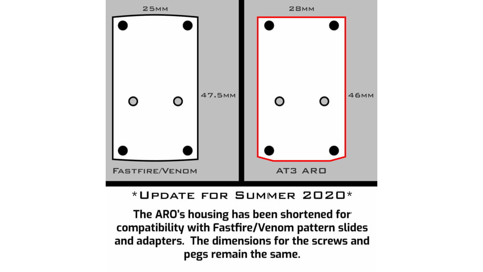 AT3 Tactical ARO Micro Red Dot Reflex Sight with Absolute Cowitness, AT3-ARO-83