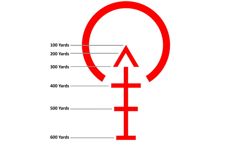 AT3 Tactical Red Tail 1-4x24mm Rifle Scope, 30mm Tube, Second Focal Plane, AT3-RT-NM-1-4x24