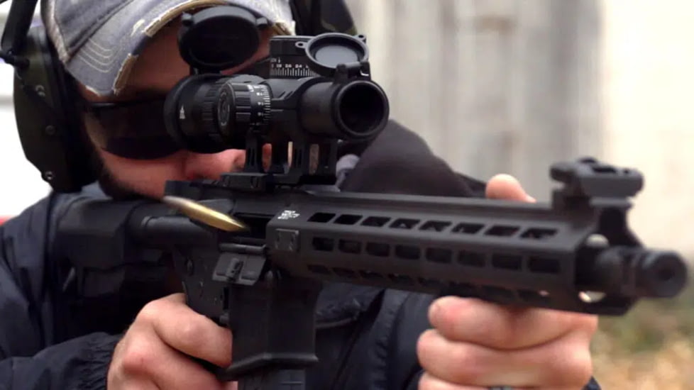 AT3 Tactical Red Tail 1-4x24mm Rifle Scope, 30mm Tube, Second Focal Plane, AT3-RT-NM-1-4x24