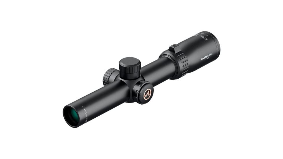 Athlon Optics 1-6x24 IR, Capped, Fixed, 30mm, SFP, ATSR1 IR-MOA Rifle Scope, Black 213012