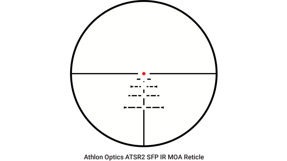 Athlon Optics 1-6x24 Rifle Scope, Direct Dial, Side Focus, 24mm, ATSR2 SFP IR MOA Reticle, Black, 210200