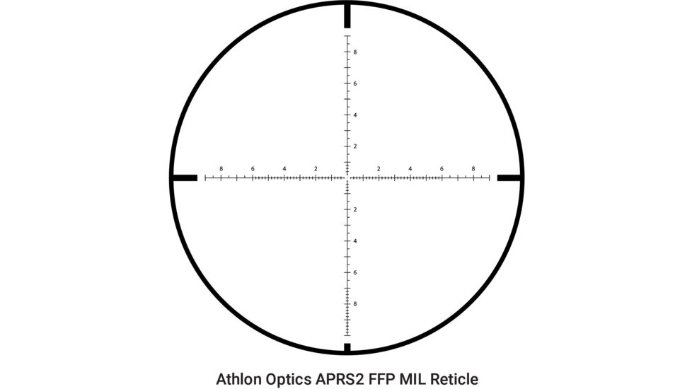 Athlon Optics 4-16x44 Rifle Scope, Direct Dial, Side Focus, 30mm, APRS2 FFP MIL Reticle, Black, 213070