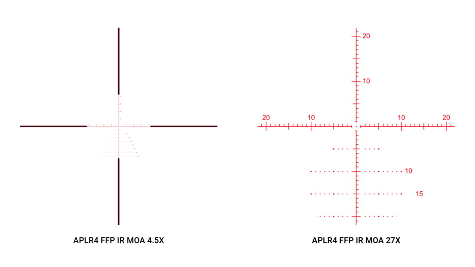 Athlon Optics Ares BTR Gen2 4.5-27x50mm Rifle Scope, 30mm Tube, FFP, APLR4 FFP IR MOA, Matte, Black, 212011