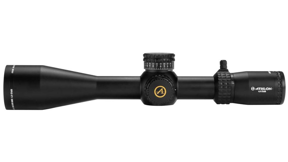 Athlon Optics Ares BTR GEN3 HD 4.5-27x50 30mm Tube Rifle Scope, FFP, APLR13 IR MOA Reticle, Black, 212016