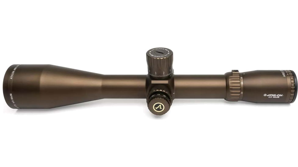 Athlon Optics Ares ETR UHD4.5-30 x 56mm Rifle Scope, 34mm Tube, First Focal Plane, IR Mil Reticle, Brown, 212100B