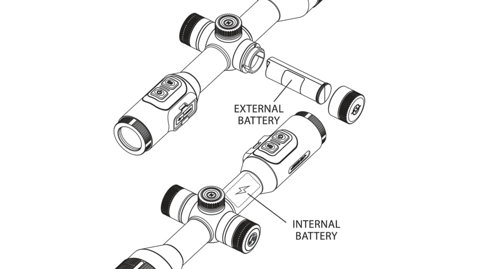 Athlon Optics Cronus ATS 50-400 3.78-15.1x Thermal Scope, 30mm Tube, First Focal Plane, Black, 210131