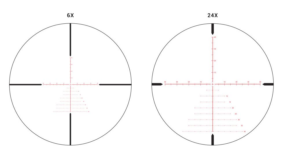 Athlon Optics Helos BTR Rifle Scope, 6-24 x 50, FFP, 30 mm Tube, Illuminated APLR2 MOA Reticle, Lifetime Warranty