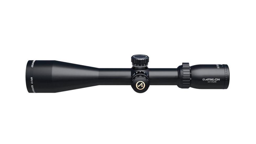 Athlon Optics Midas 2.5-15x50 Side Focus Rifle Scope,30mm,Black,APMR1 SFP IR -MIL Reticle 213016