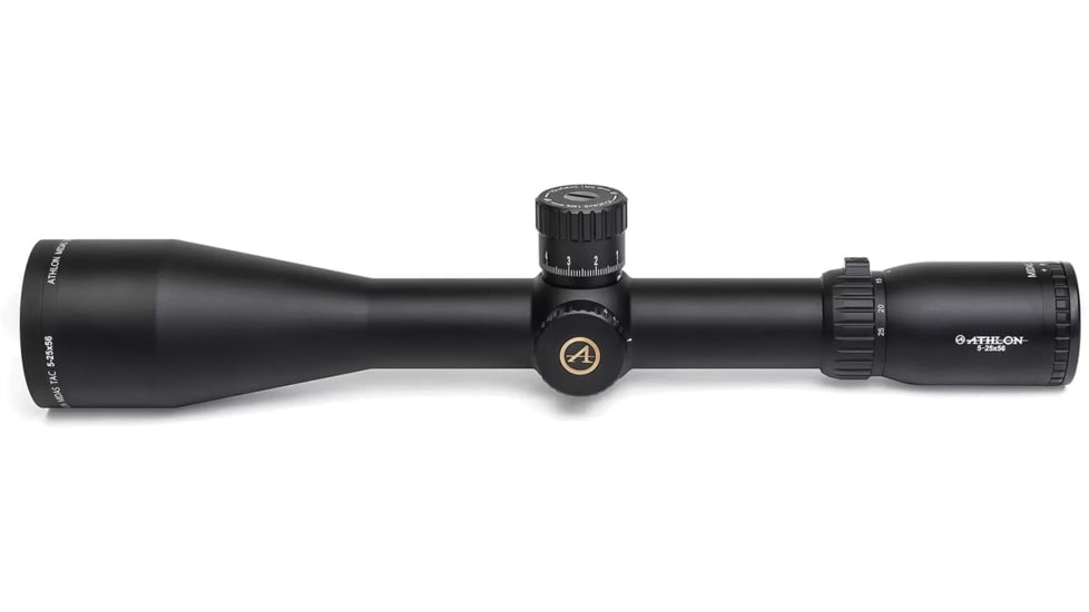 Athlon Optics Midas TAC HD 5-25x56mm APRS3 Rifle Scope, 34mm, First Focal Plane, MIL Reticle, Black, 213081
