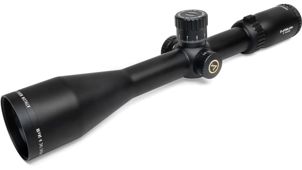 Athlon Optics Midas TAC HD 6-24x50mm APRS2 Rifle Scope, 30mm, First Focal Plane, MIL Reticle, Black, 213075