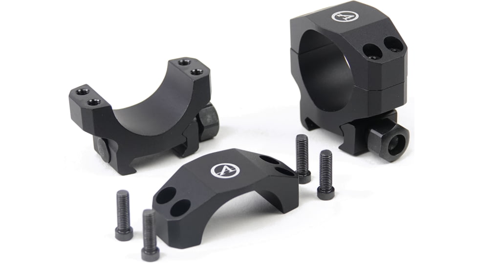 Athlon Optics Precision Rifle Scope Rings, 30mm Tube, 0.868in Height, Black, Low, 701002