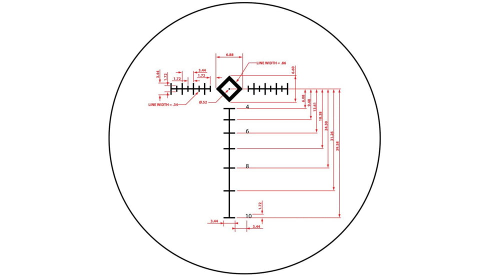 Atibal XP8 1-8x24mm Rifle Scopes with Rapid View Lever, TDR BDC Reticle, Second Focal Plane, Black, AT-XP8