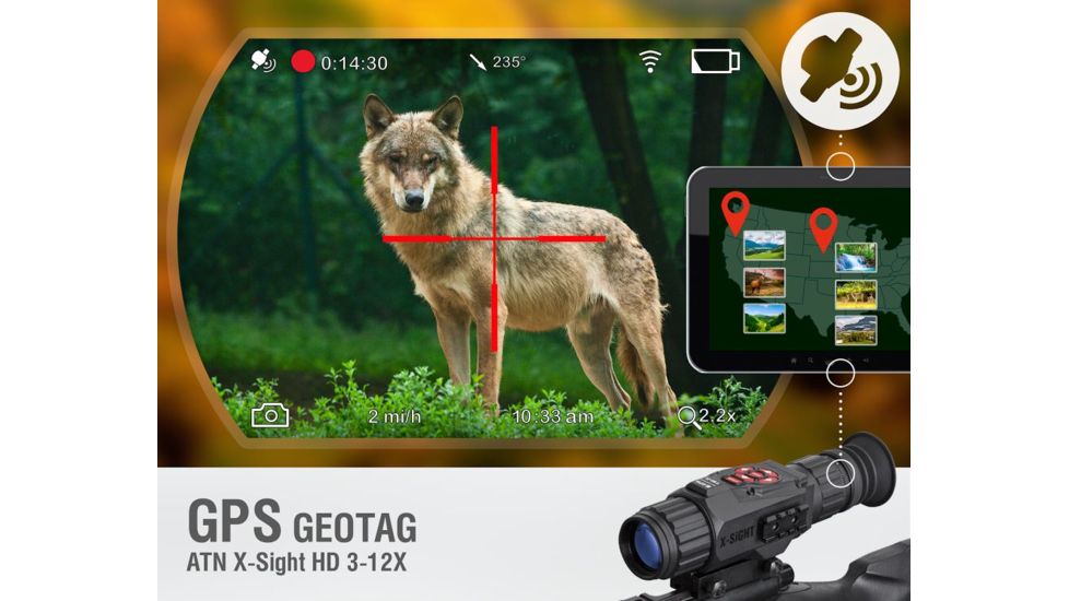 ATN 3-12x X-Sight Night Vision Rifle Scope DGWSXS312A