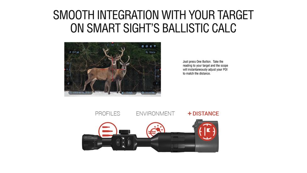 ATN ABL Smart Rangefinder, Laser range Finder 1000m w/ Bluetooth, Black, ACMUABL1000