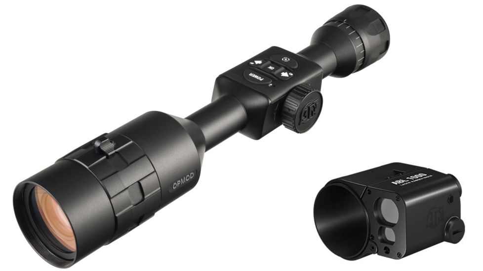 ATN OPMOD X-Sight 4K Pro 5-20x Smart Ultra HD Day/Night Hunting Rifle Scope w/ ATN 1,000yd Auxiliary Ballistic Laser Rangefinder