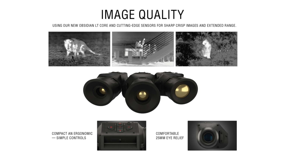 EDEMO ATN OTS LT 320 3-6x Thermal Viewer, 25mm, 320x240, Black, TIMNOLT325X, EDEMO1