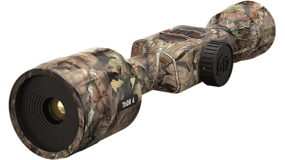 ATN Thor 4 Thermal Rifle Scope, 1.25-5x19mm, 30mm Tube, Mossy Oak Break-Up Country, TIWST4381ABC
