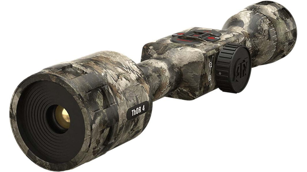 EDEMO ATN Thor 4 Thermal Rifle Scope, 1.25-5x19mm, 30mm Tube, Mossy Oak Elements Terra, TIWST4381AET, EDEMO1