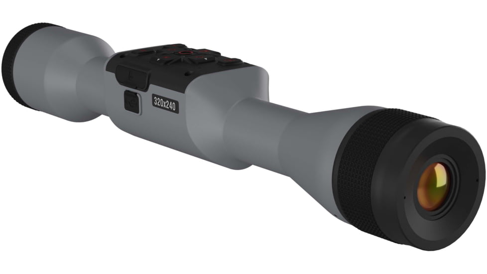 ATN Thor 5 4-16x 320x240 12 Micron Smart HD Thermal Rifle Scope, 30mm Tube w/ Gen 5 Sensor, Wolf Grey, TIWST5325AWG
