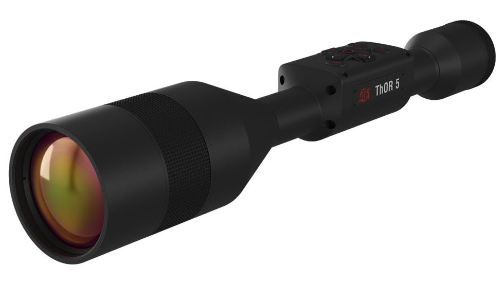 ATN Thor 5 5-40x 640x480 12 Micron Smart HD Thermal Rifle Scope, 30mm Tube w/ Gen 5 Sensor, Multiple Patterns &amp; Color Options Reticle, Black, TIWST5675A