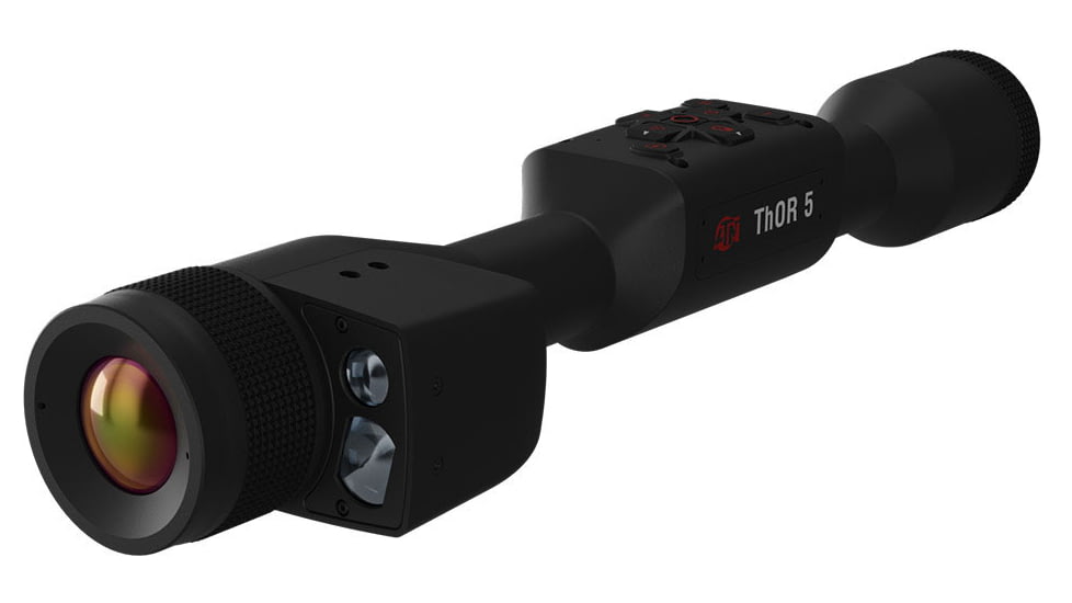 ATN Thor 5 LRF 3-24x 640x480 12 Micron Smart HD Thermal Rifle Scope, 30mm Tube w/ Gen 5 Sensor, Multiple Patterns &amp; Color Options Reticle, Black, TIWST5635LRF