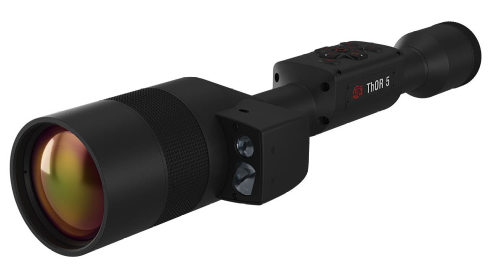 ATN Thor 5 LRF 5-40x 640x480 12 Micron Smart HD Thermal Rifle Scope, 30mm Tube w/ Gen 5 Sensor, Multiple Patterns &amp; Color Options Reticle, Black, TIWST5675LRF