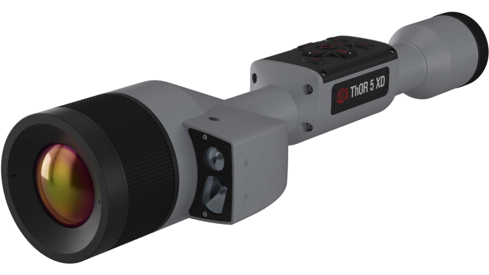 ATN Thor 5 XD LRF 2-20x 1280x1024 12 Micron Smart HD Thermal Rifle Scope, 30mm Tube w/ Xtreme Definition 1.3 Megapixel Sensor, Wolf Grey, TIWST51250LRFWG