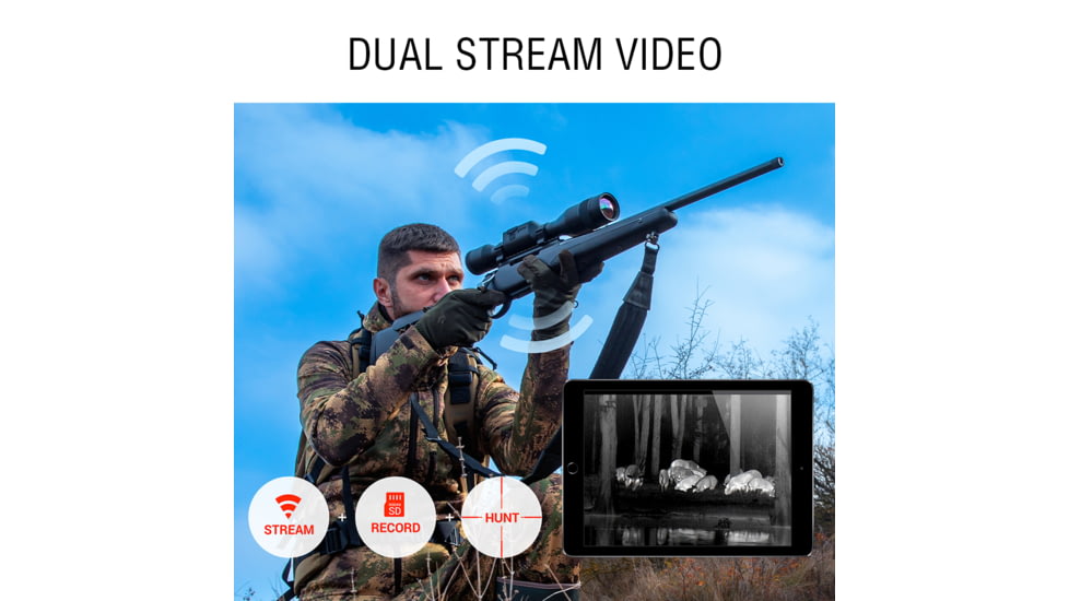 ATN Thor 5 XD LRF 2-20x 1280x1024 12 Micron Smart HD Thermal Rifle Scope, 30mm Tube w/ Xtreme Definition 1.3 Megapixel Sensor, Multiple Patterns &amp; Color Options Reticle, Black, TIWST51250LRF