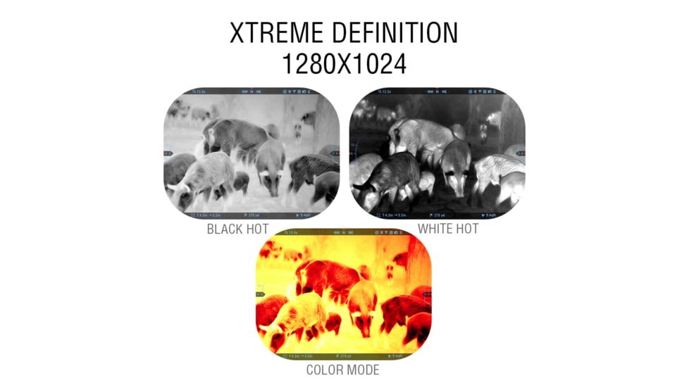 ATN Thor 5 XD LRF 2-20x 1280x1024 12 Micron Smart HD Thermal Rifle Scope, 30mm Tube w/ Xtreme Definition 1.3 Megapixel Sensor, Multiple Patterns &amp; Color Options Reticle, Black, TIWST51250LRF