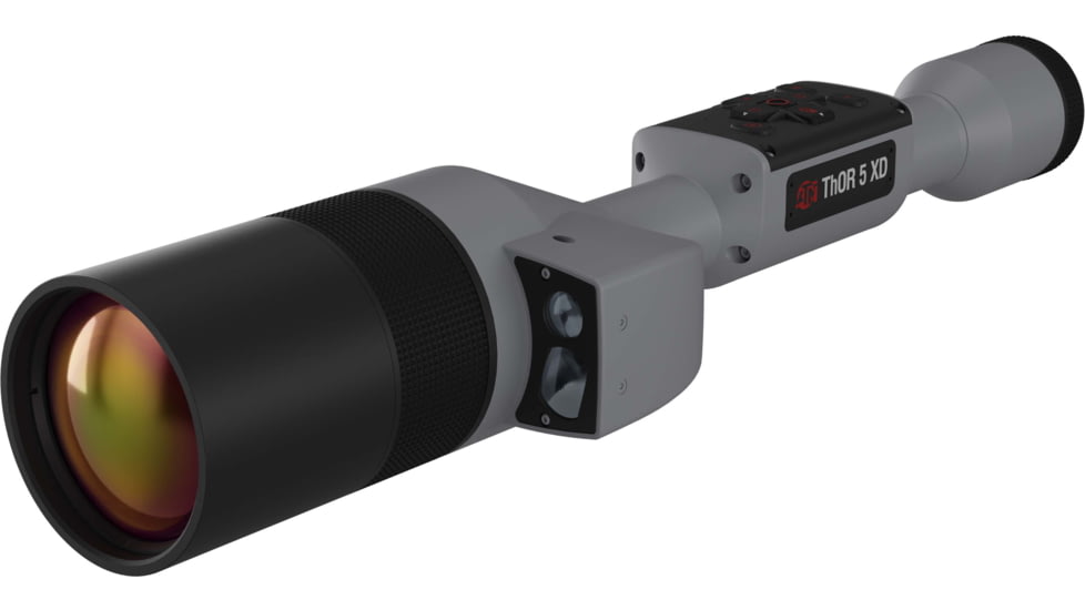 ATN Thor 5 XD LRF 4-40x 1280x1024 12 Micron Smart HD Thermal Rifle Scope, 30mm Tube w/ Xtreme Definition 1.3 Megapixel Sensor, Wolf Grey, TIWST51210LRFWG