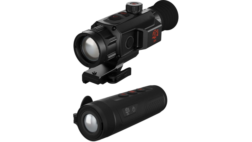 ATN ThOR 6 Mini Compact 3.5-28xx Thermal Rifle Scope and BlazeTrek 325 Thermal Monocular