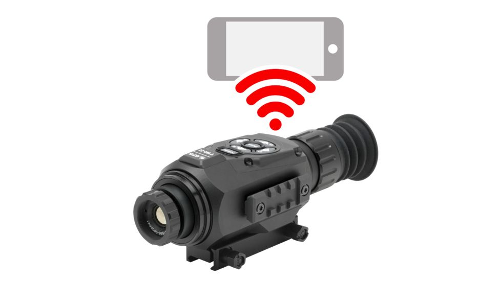 ATN ThOR-HD 1.25-5x Thermal Smart HD Rifle Scope w/WiFi, GPS, 384x288 Sensor, Black, TIWSTH381A