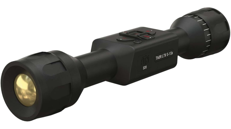 ATN Thor LTV 5-15x Thermal Imaging Rifle Scopes Gen 5, 320x240 w/ Video Recording, Black, TIWSTLTV335X