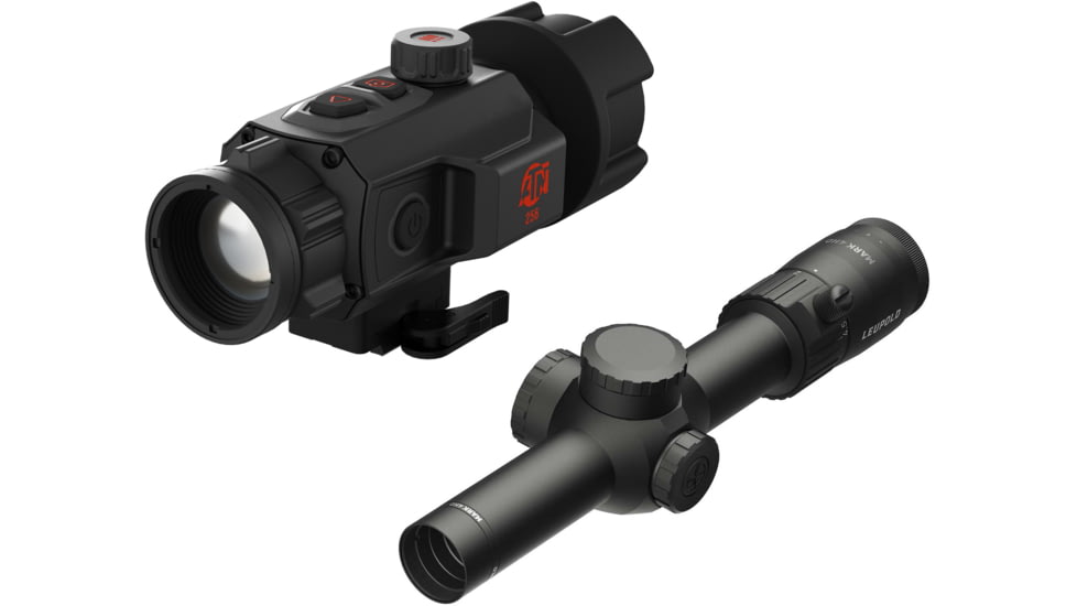 ATN TICO 6 1x25mm Thermal Clip On and Leupold Mark 4HD 1-4.5x24 Rifle Scope BDC