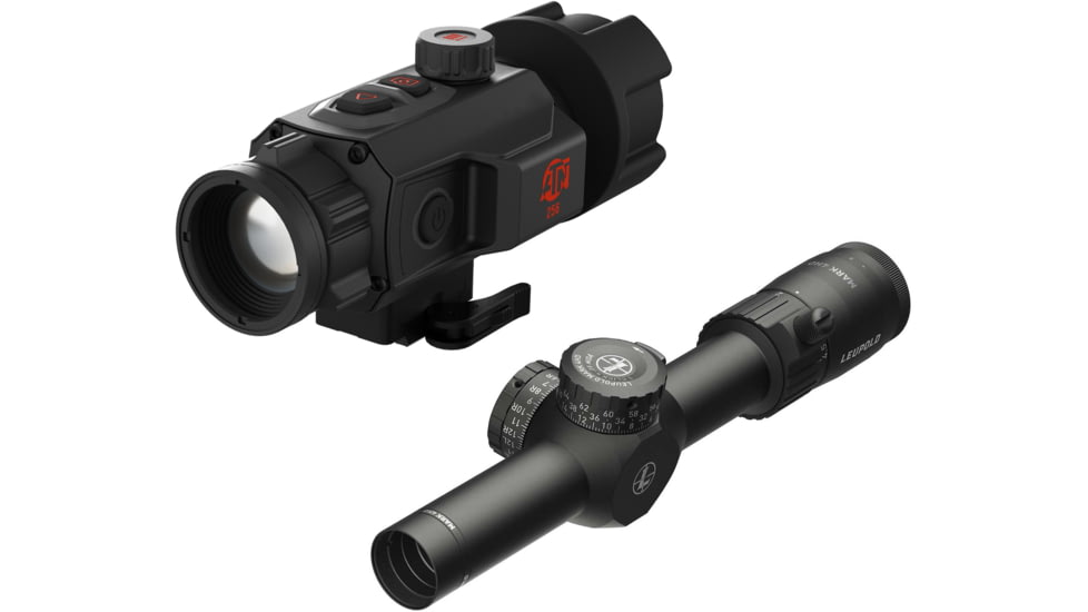 ATN TICO 6 1x35mm Thermal Clip On and Leupold Mark 4HD 1-4.5x24 Rifle Scope BDC