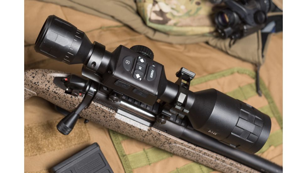 ATN X-Sight-4k, 3-14x, Pro edition Smart Day/Night Hunting Rifle Scope with Full HD Video rec, WiFi, GPS, Smooth zoom and Smartphone controlling thru iOS or Android Apps, Black, DGWSXS3144KP